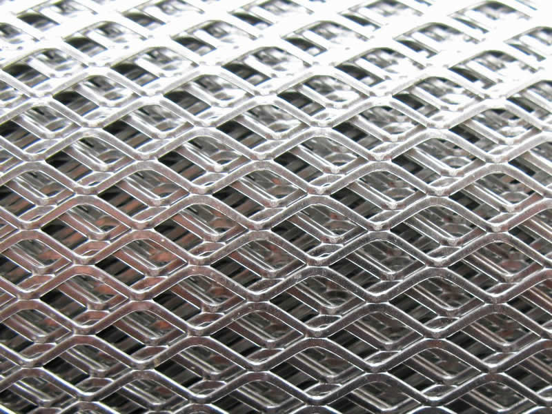 Hot Dipped Galvanised Expanded Metal Mesh , Expanded Stainless Steel Mesh  Grill For Fencing / Fiji